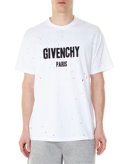 givenchy t shirt weiss damen|givenchy t shirt size chart.